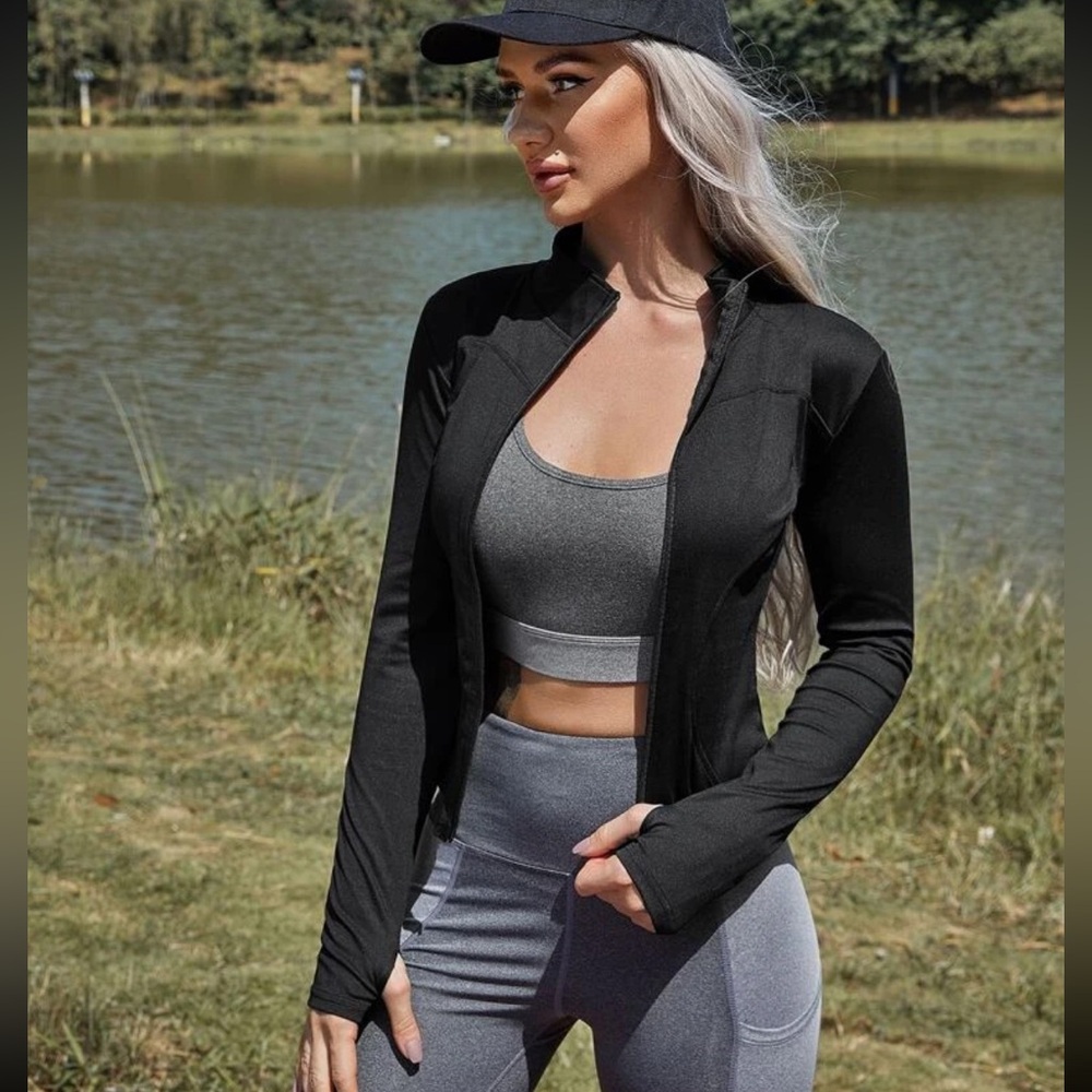 NWOT Crop Sports Jacket